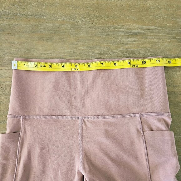 ATHLETA Salutation Stash Pocket II Printed 7/8 Tight Dusty Pink XSP - Picture 7 of 7
